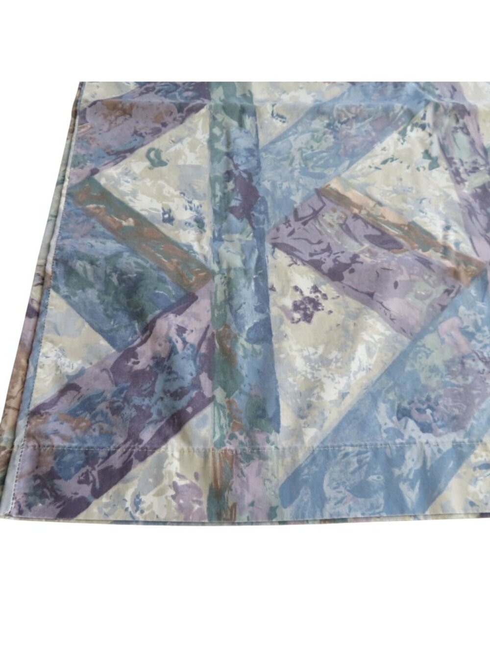 Vintage Wamsutta Percale Standard Pillowcases Pair of 2 Abstract Pastel Chevron
